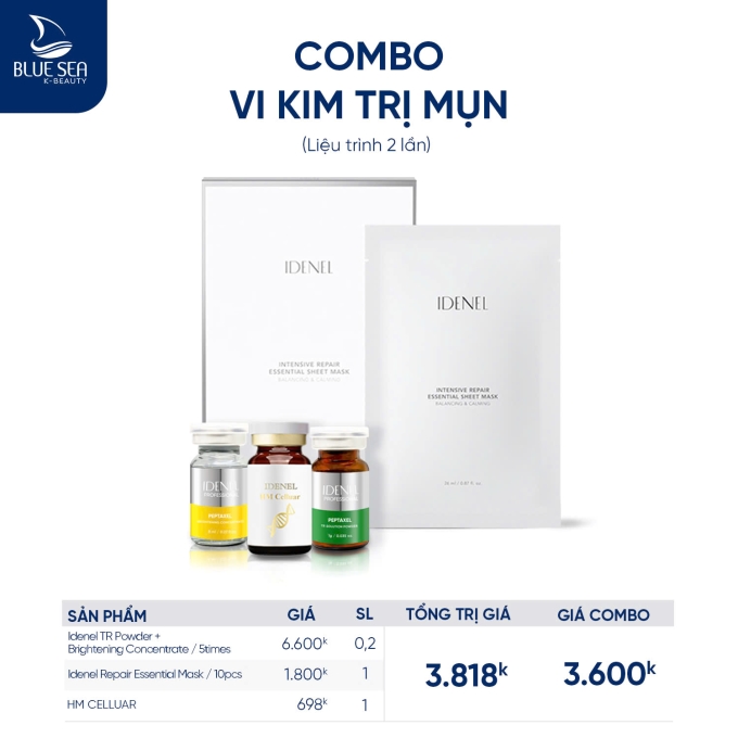 Combo vi kim trị mụn